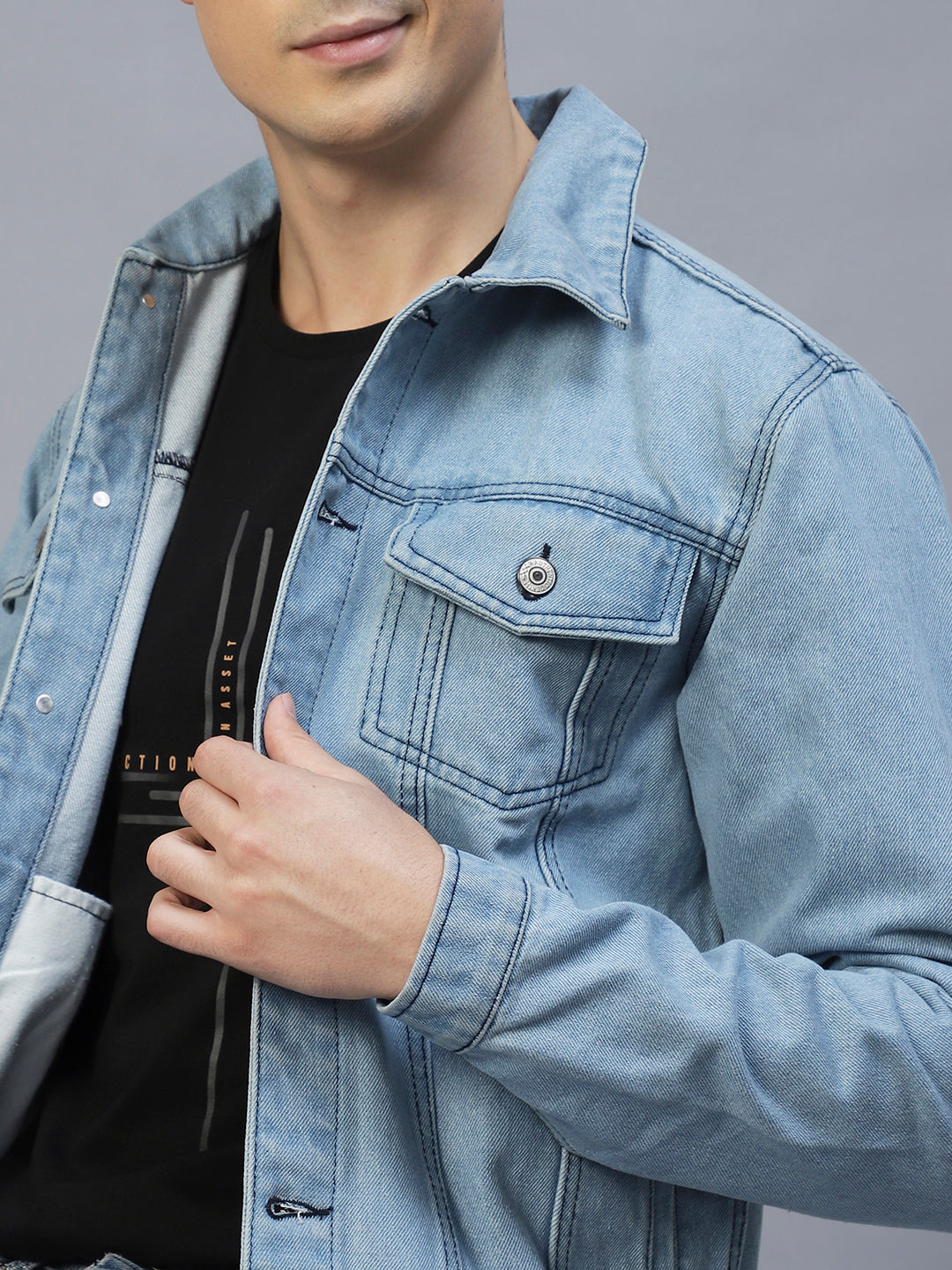 Wholesale Custom Fashion Mens Denim Jeans Jackets 100%Cotton with Bigger  Printing Light Blue Denim Jackets - China Mens Jackets and Denim Jackets  price | Made-in-China.com
